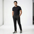 Pack of 3 Best-Offer 🤩 Premium-Quality High-Stretch Lycra Pants (Black, Grey And Dark Blue)