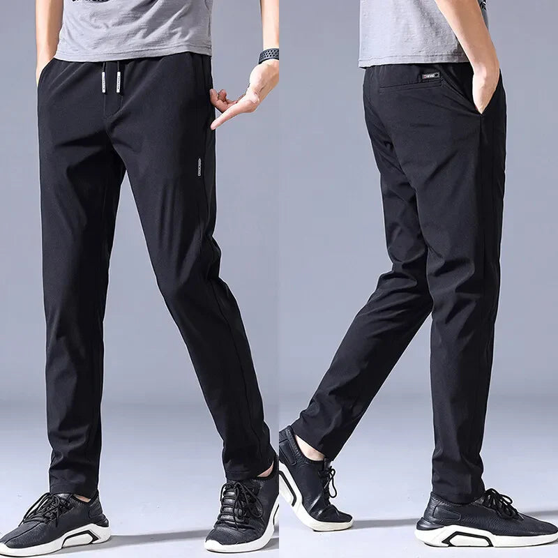 Pack of 3 Best-Offer 🤩 Premium-Quality High-Stretch Lycra Pants (Black, Grey And Dark Blue)